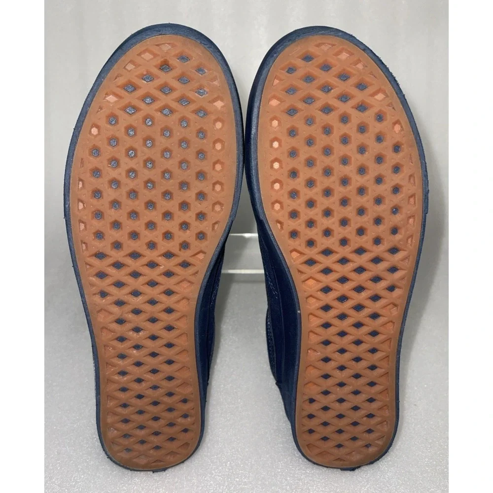 Vans ComfyCush‎ Old Skool Triple Blue Navy Canvas Sneakers Womens 9.5/Men 8